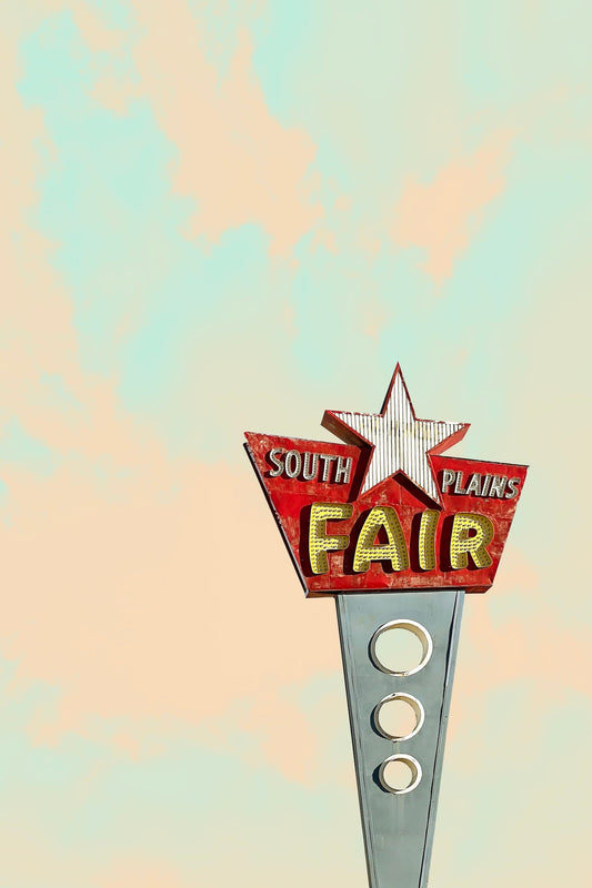 South Plains Fair, Lubbock Texas Print — Retro West Texas Art & Lubbock Wall Decor | Betsy Crum