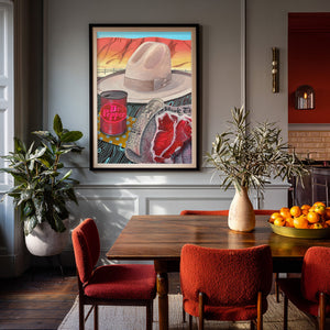 Dr Pepper Can shown framed by Crum Art