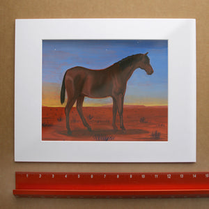 Horse Art Print – Quarter Horse Desert Sunset Western Wall Art | Caya Crum