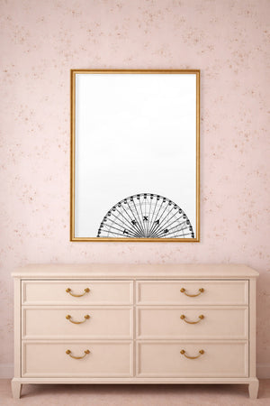 Texas West Texas Star Ferris Wheel shown framed by Crum Art