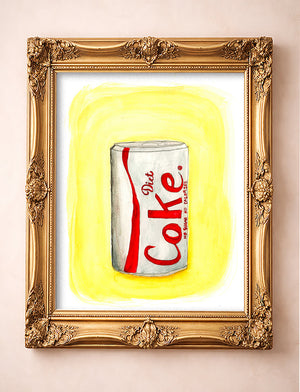 Fridge Cig Neat — one of the 3 prints in The Yellow Set | Crum Art