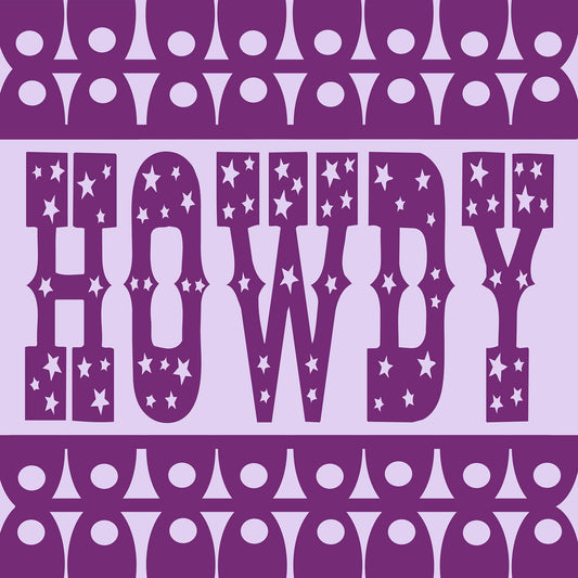 Texas Art Print — A Fort Worth Howdy Carried on Purple Wind | Betsy Crum