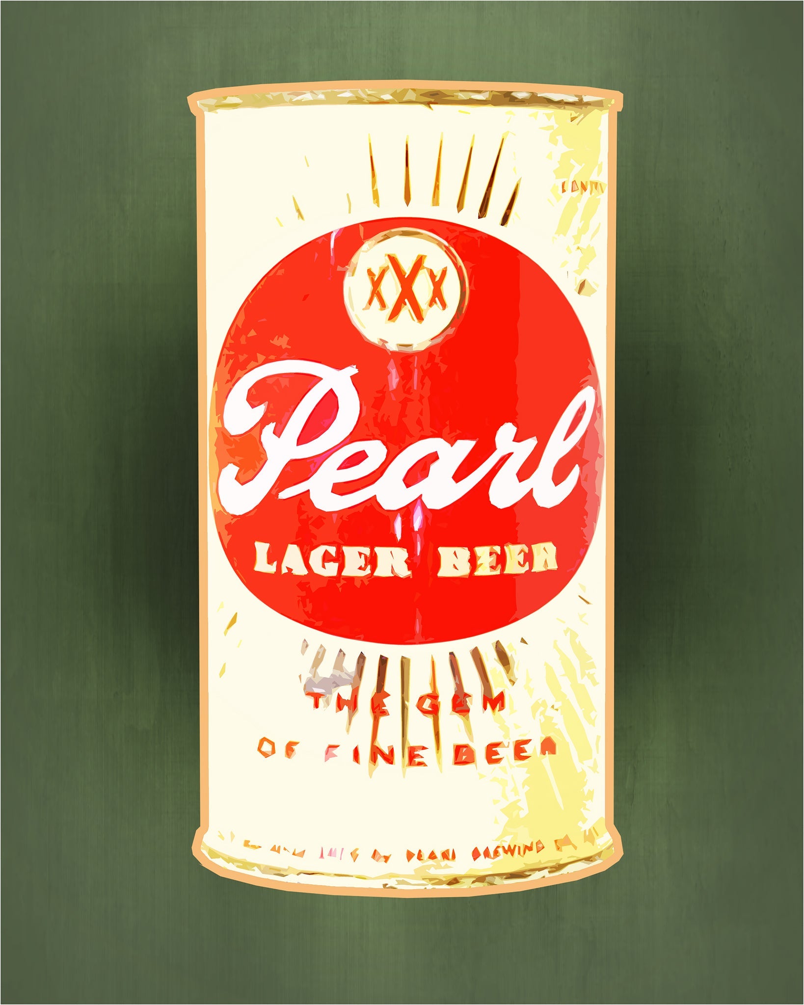 Texas Beer Art Print — Pearl San Antonio's Finest Beer| San Antonio Wall Decor | Betsy Crum Art Crum Art