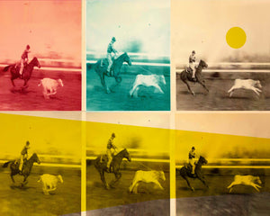 Texas West Series – Steer Tripping JY Crum Western Art Print | Carl Crum Art Crum Art