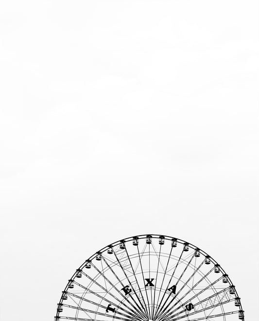 Texas West Series – Texas Star Ferris Wheel Circus and Carnival Art Print | Betsy Crum Art Crum Art