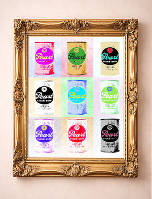 Texas Beer Art Print — Pearl Beer Cans and San Antonio Wall Decor | Betsy Crum Art
