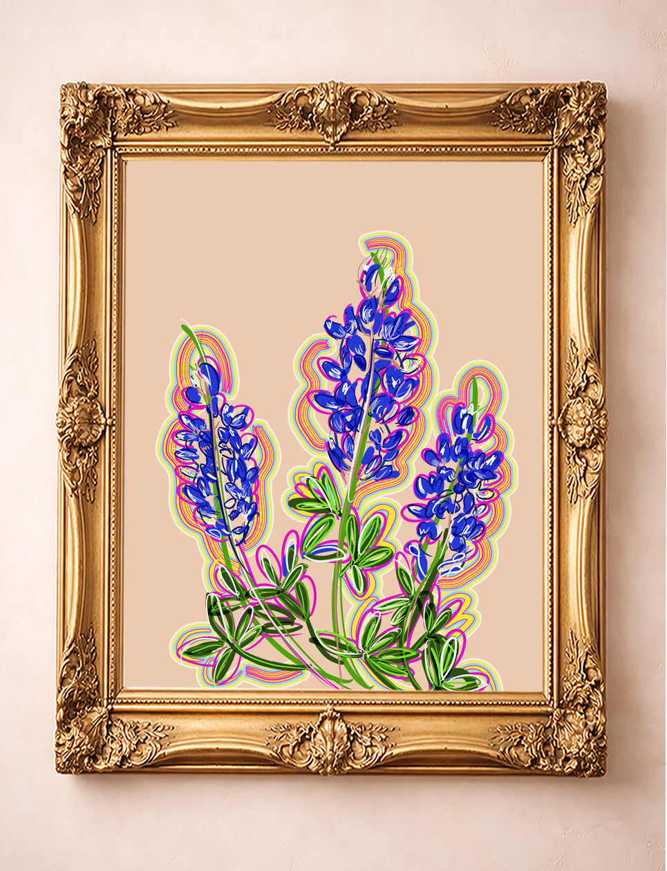 Texas Bluebonnet Wall Art by Betsy Crum