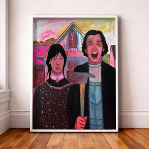 Shelley Duvall Portrait The Shining American Gothic Art Print | Caya Crum | Crum Art