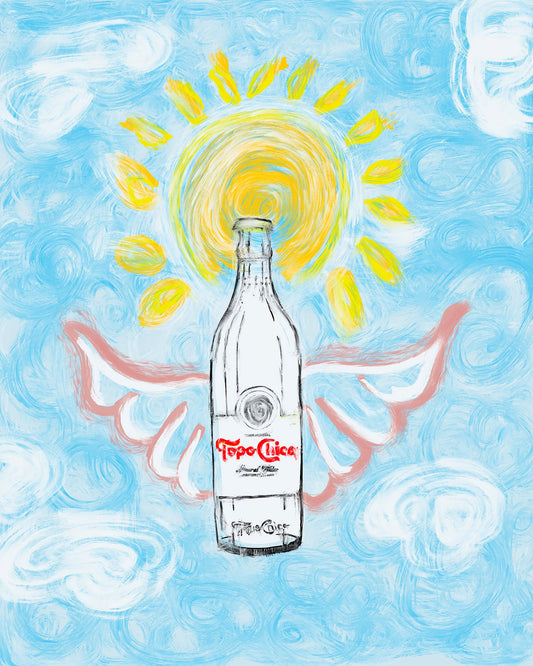 Topo Chico Art - Butterfly Wings Whimsical Print | Betsy Crum Art