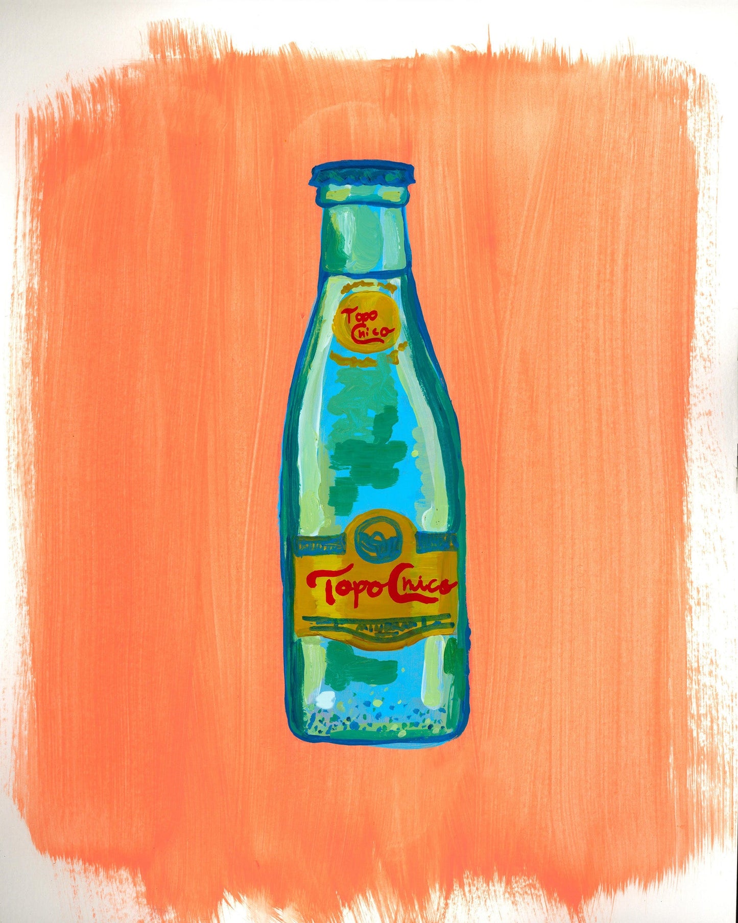 Topo Chico Art - Loose Summer Day Painting Print | Caya Crum Art