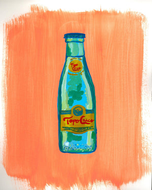 Topo Chico Art - Loose Summer Day Painting Print | Caya Crum Art Crum Art
