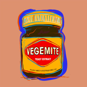 Vegemite Pop Art Print | Land Down Under Song | Betsy Crum Art Crum Art