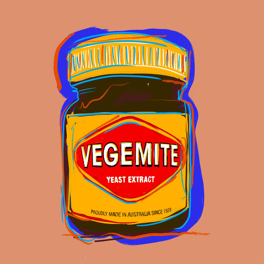 Vegemite Pop Art Print | Land Down Under Song | Betsy Crum Art