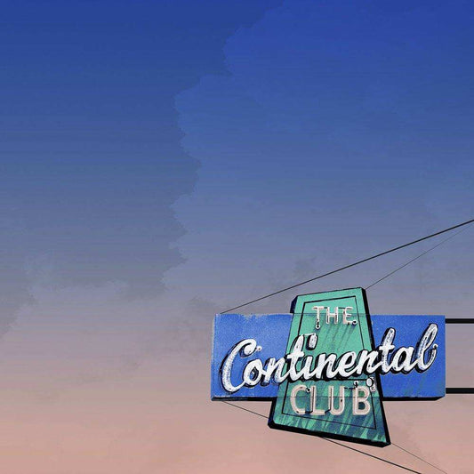 Continental Club Austin Texas vintage neon sign art print by Betsy Crum on cotton rag paper