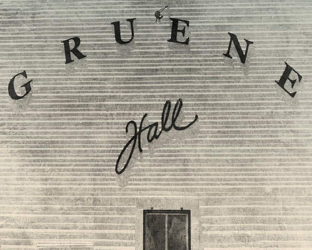 Gruene Hall Art Print black and white wall art by Betsy Crum on cotton rag paper