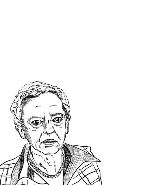 Black and white museum print portrait of Mr Furley on acid-free cotton paper