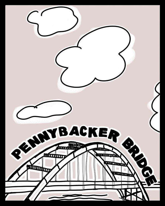 Pennybacker Bridge art print by Betsy Crum