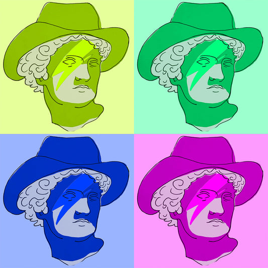 Warhol Romanesque Greco Roman Art Print | Caya Crum Art Crum Art