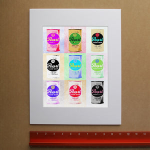 Texas Beer Art Print — Pearl Beer Cans and San Antonio Wall Decor | Betsy Crum Art