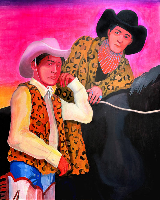 Western Art Print — The Cowboy Gaze with Their Horse Pop Art | Caya Crum