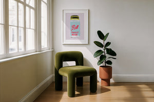 Ball Jar kitchen art print by Betsy Crum — framed with velvet mat