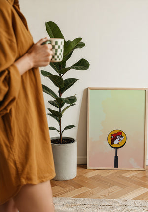 Buc-ee's Under a Big Sky Texas art print by Betsy Crum — framed with velvet mat