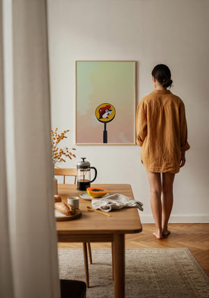 Buc-ee's under a big Texas sky art print by Betsy Crum — framed with velvet mat