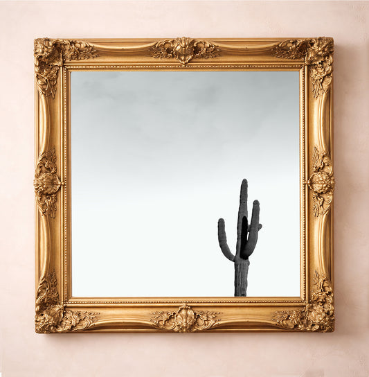 Cactus Art Print – Cosmic Saguaro Desert Western Wall Art | Betsy Crum
