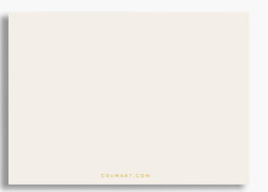 Back of the Greetings from Fort Worth Texas gold foil card by Crum Art, blank for a message
