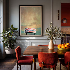 Fort Worth Art Prints —Iconic Southside Carshons Deli Print and Moody Sky | Betsy Crum
