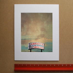 Fort Worth Art Prints —Iconic Southside Carshons Deli Print and Moody Sky | Betsy Crum