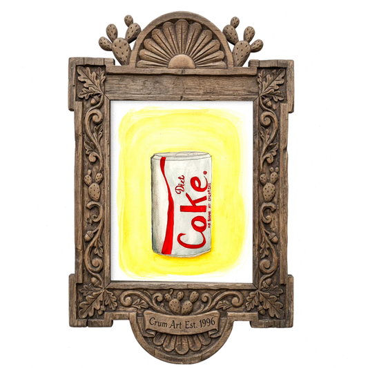 Fridge Cig Neat — art print by Tavi Crum in a carved wood frame