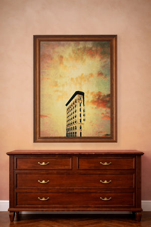 Fort Worth Art Flat Iron Building Print | Betsy Crum