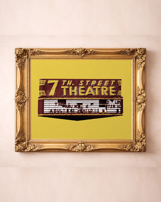 Fort Worth Art | 7th Street Theatre Sign | Betsy Crum