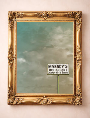 Fort Worth Masseys shown framed by Crum Art