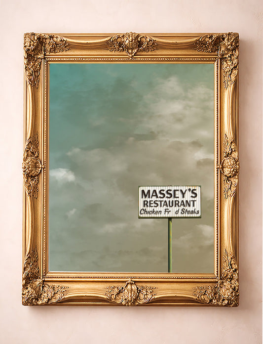 Fort Worth Masseys shown framed by Crum Art