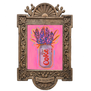 Fridge Cigarette Diet Coke — art print by Caya Crum in a carved wood frame