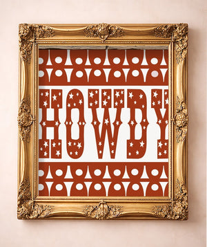 Game Day Orange — art print by Betsy Crum in a gold frame