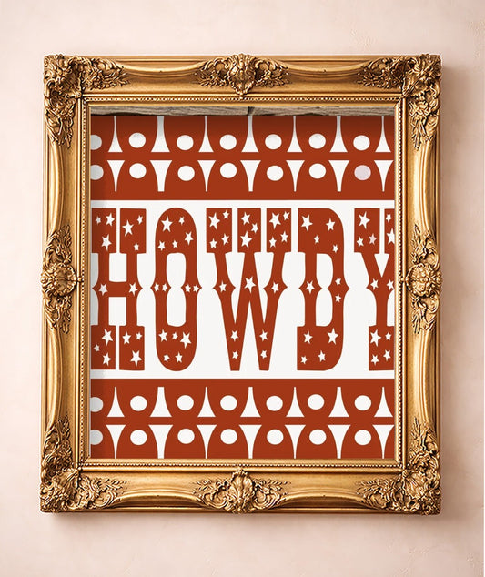 Game Day Orange — art print by Betsy Crum in a gold frame