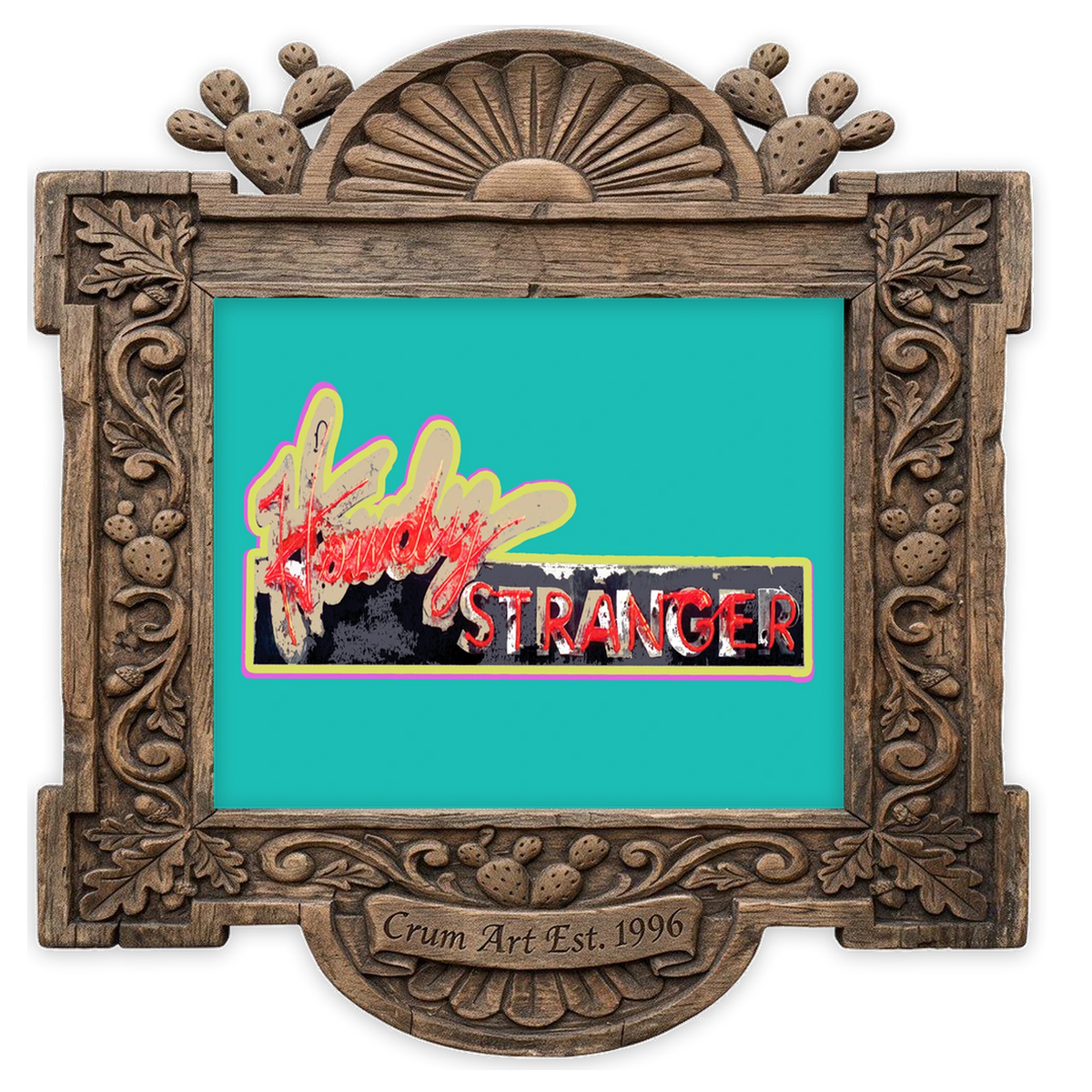 Howdy Stranger Neon (Threadgill's) — one of the 3 prints in The Howdy Set | Crum Art