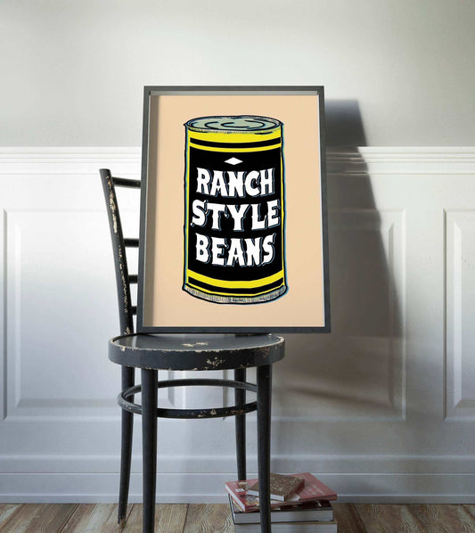 Ranch Style Beans Print Texas Art Crum Art art print by Betsy Crum