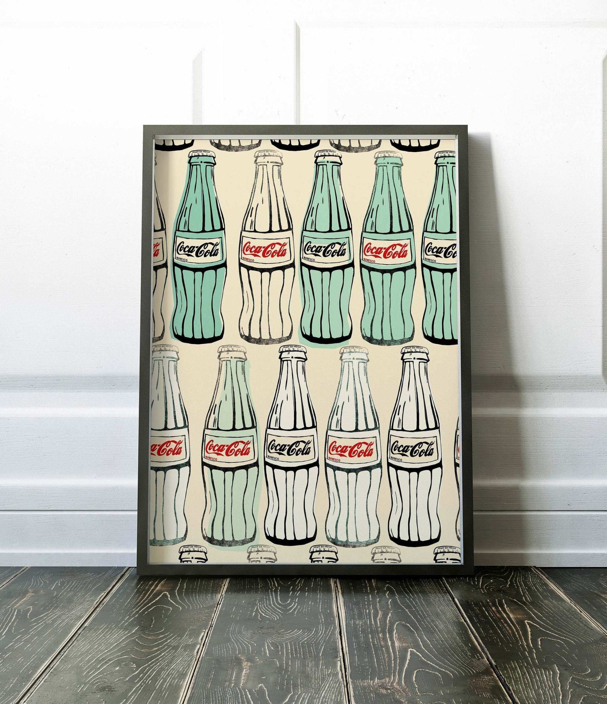 Mexican Coke Print art featuring hand-drawn Coca Cola bottles by Betsy Crum on cotton rag paper