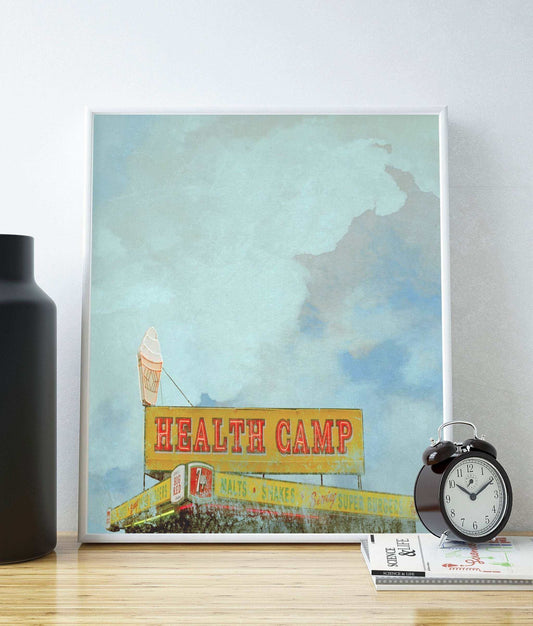 Health Camp Waco Texas art print by Betsy Crum