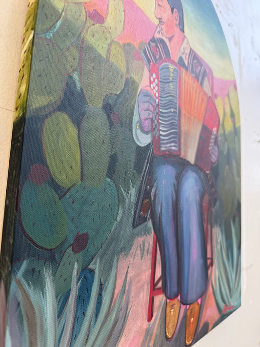 Hey Baby Que Paso detail — the accordion and brushwork