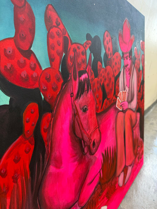 Four of a Kind detail — the four aces and brushwork