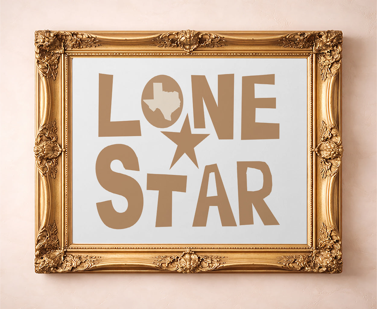 Typography Art | Lone Star Texas Type | Betsy Crum