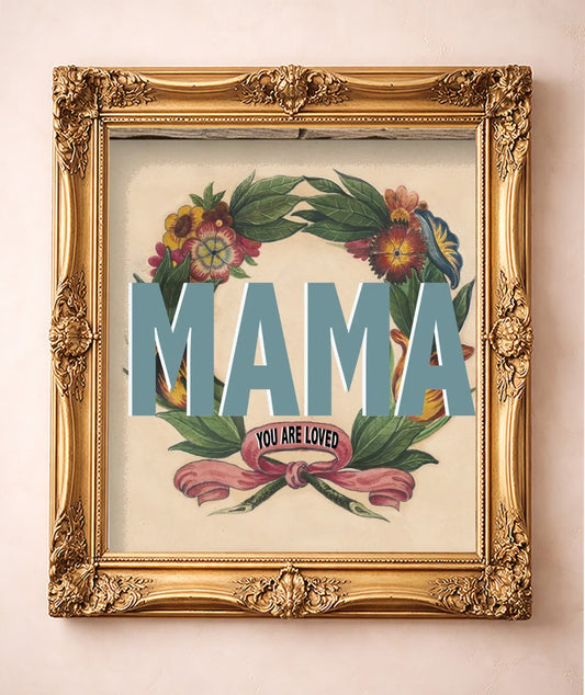 Mother's Day Floral — art print by Betsy Crum in a gold frame