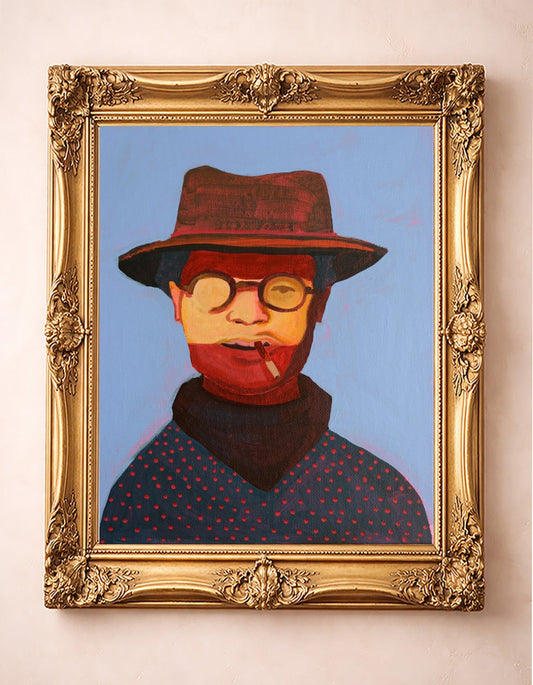 Oil Baron — art print by Caya Crum in a gold frame