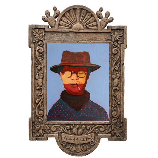 Oil Baron — art print by Caya Crum in a carved wood frame