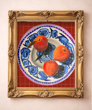Parker County Peaches — art print by Caya Crum in a gold frame